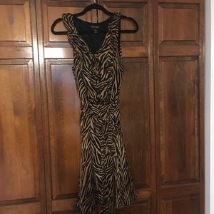 White House Black Market Zebra Dress